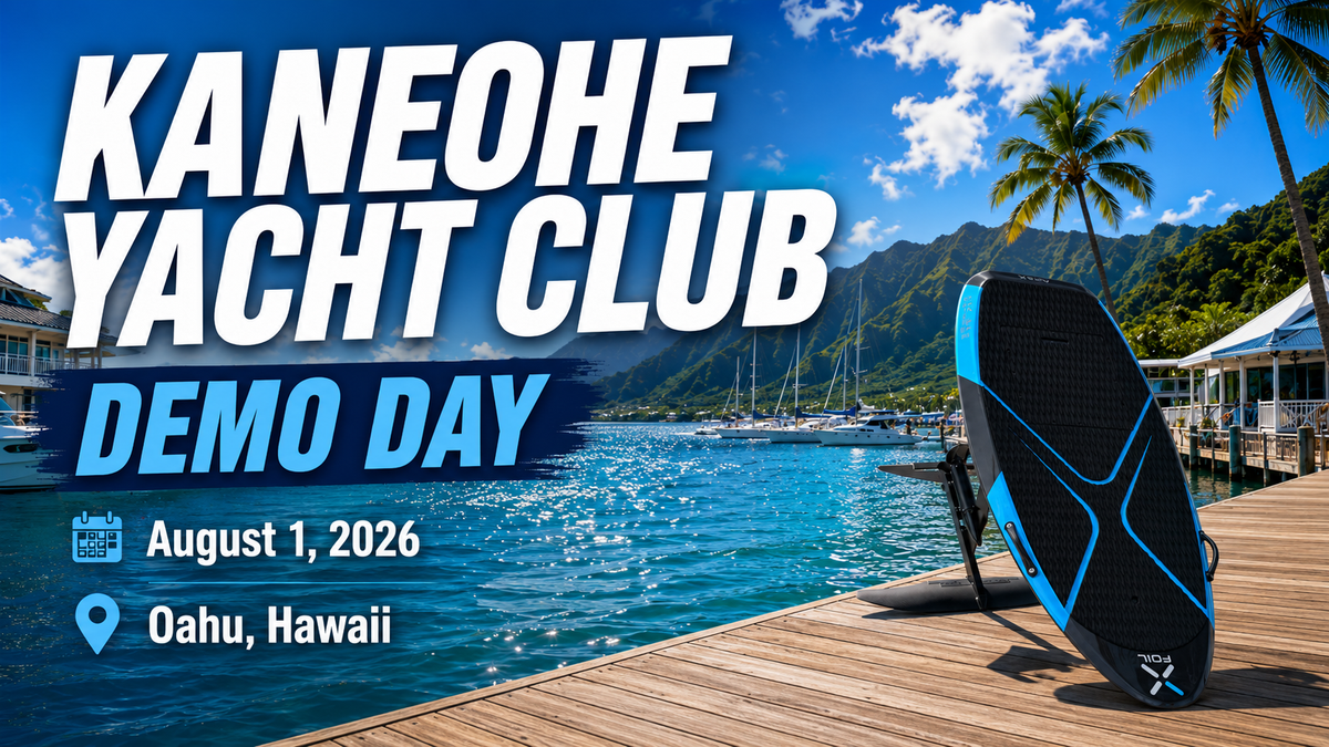 Kaneohe Yacht Club Demo Success, Kickstarter Apex Funded in 30 Mins, and Why Legacy/Traditional eFoils Are Shaken