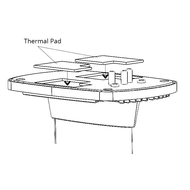 XFoil Thermal Pads for Mast Base